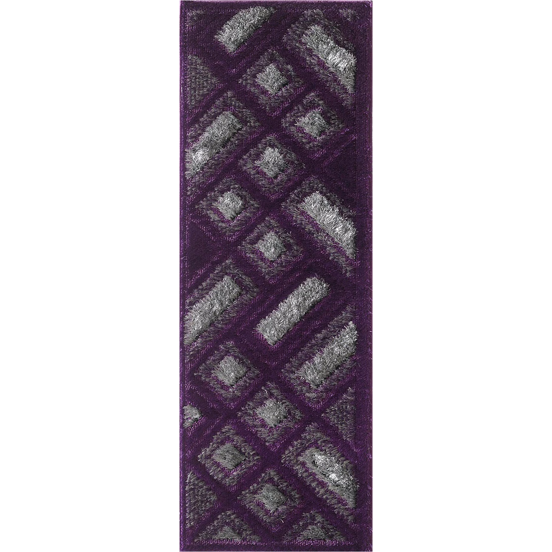 Best Sale ???? L'Baiet Tillie Purple Shag Runner Rug ???? 3 Best Sale ???? L'Baiet Tillie Purple Shag Runner Rug ????