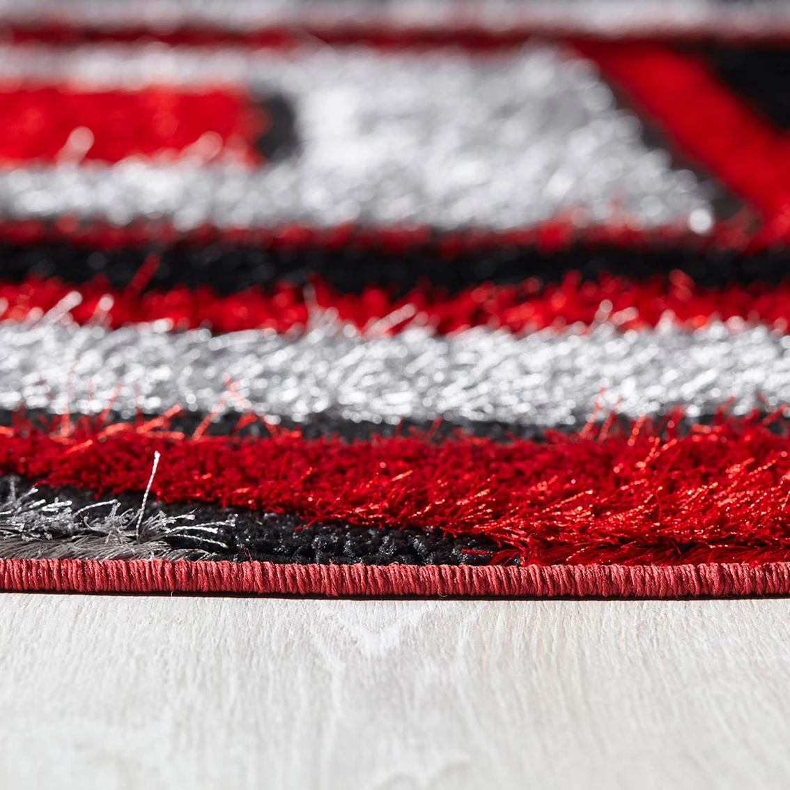 Cheap ⭐ L'Baiet Dolly Red Shag Area Rug ???? 6 Cheap ⭐ L'Baiet Dolly Red Shag Area Rug ???? - Image 4