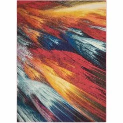 Coupon ✔️ Nourison Celestial CES05 BURST 5 Ft. 3 In. X 7 Ft. 3 In. Abstract Rug ????