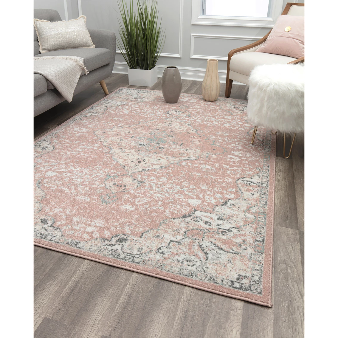 Best Pirce ⭐ Rugs America Harper Pink Amaranth Transitional Vintage Area Rug ???? 4 Best Pirce ⭐ Rugs America Harper Pink Amaranth Transitional Vintage Area Rug ???? - Image 2