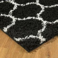Discount ???? L'Baiet Caylee Black Shag Rug ???? -Mohawk Home Shop unnamed file 724