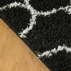 Discount ???? L'Baiet Caylee Black Shag Rug ???? -Mohawk Home Shop unnamed file 725