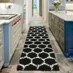 Discount ???? L'Baiet Caylee Black Shag Rug ???? -Mohawk Home Shop unnamed file 727