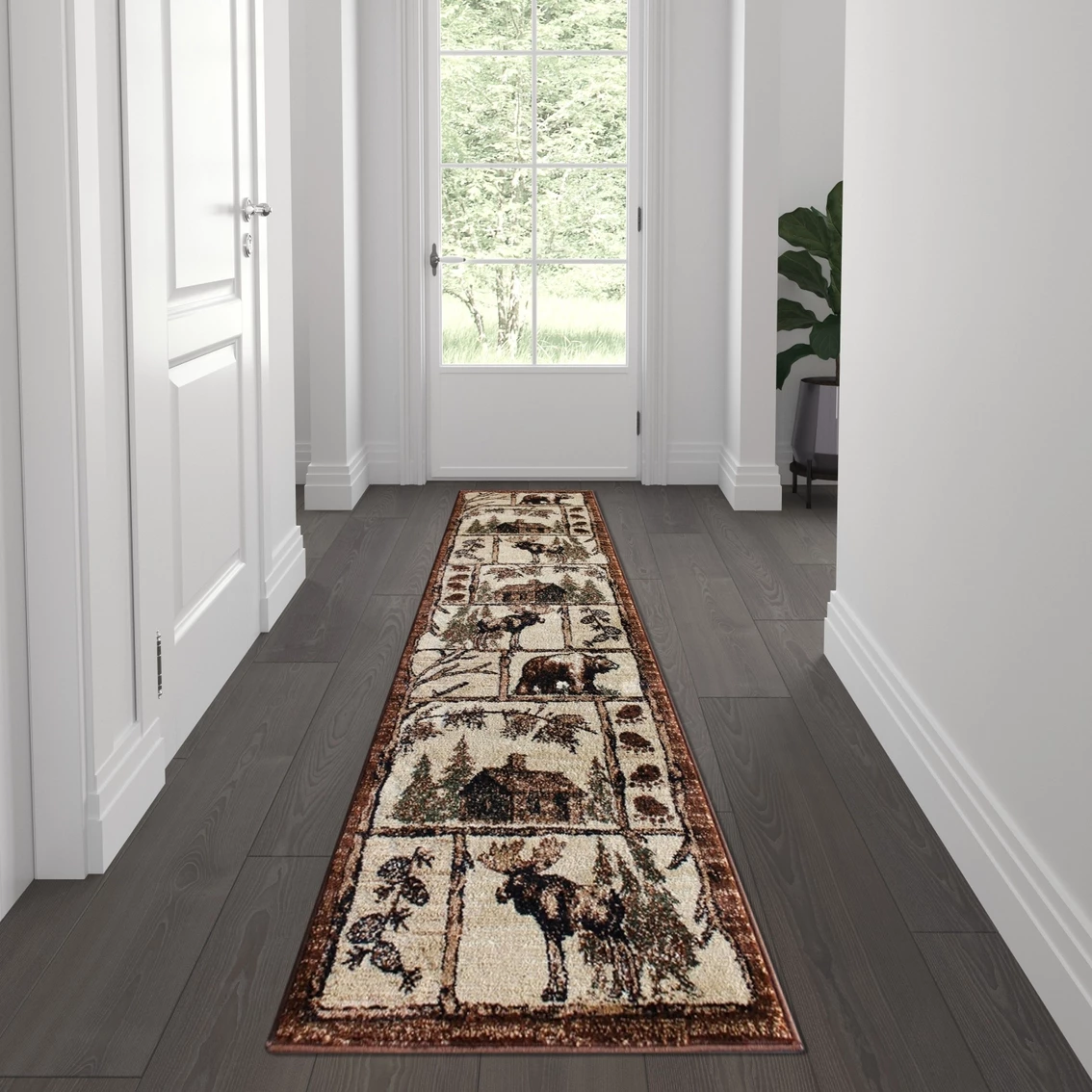 Deals ???? Flash Furniture Vale Collection Rustic Wildlife Themed Area Rug - Olefin Rug With Jute Backing - Entryway, Living Room, Or Bedroom ???? 3 Deals ???? Flash Furniture Vale Collection Rustic Wildlife Themed Area Rug - Olefin Rug With Jute Backing - Entryway, Living Room, Or Bedroom ????