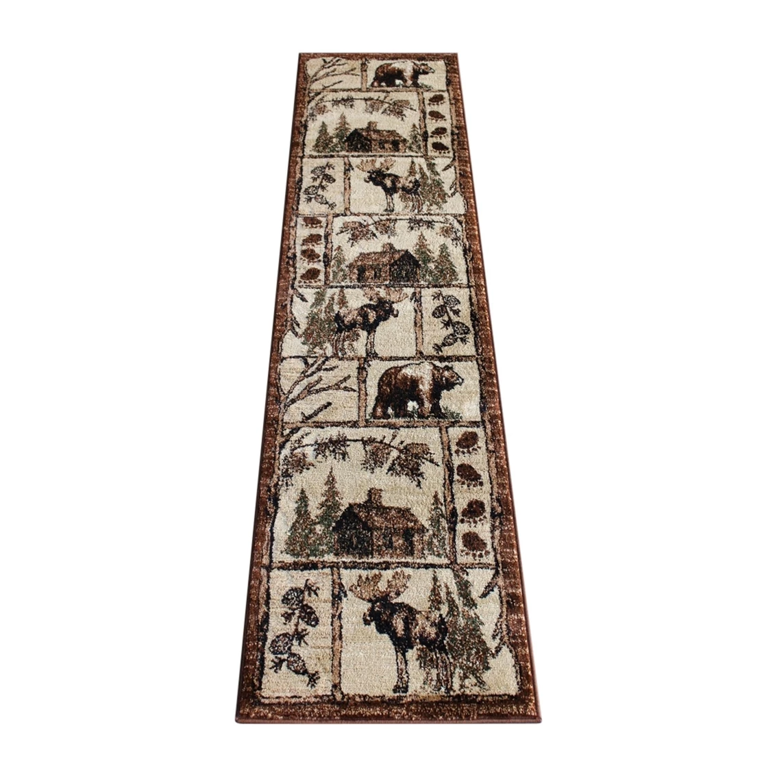 Deals ???? Flash Furniture Vale Collection Rustic Wildlife Themed Area Rug - Olefin Rug With Jute Backing - Entryway, Living Room, Or Bedroom ???? 4 Deals ???? Flash Furniture Vale Collection Rustic Wildlife Themed Area Rug - Olefin Rug With Jute Backing - Entryway, Living Room, Or Bedroom ???? - Image 2