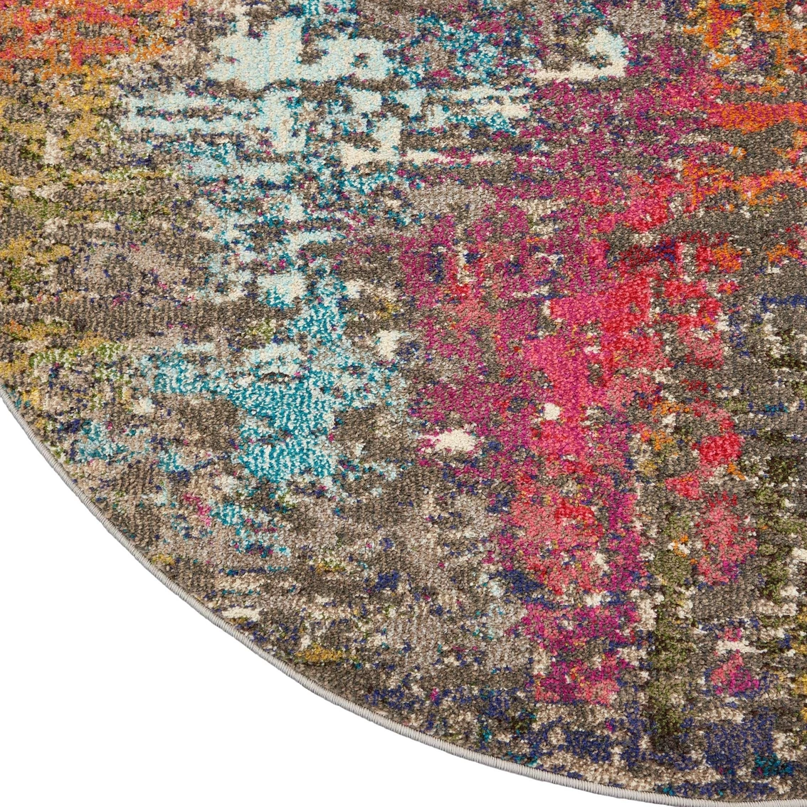 New ⌛ Nourison Celestial Multicolor Round Abstract Rug ???? 4 New ⌛ Nourison Celestial Multicolor Round Abstract Rug ???? - Image 2