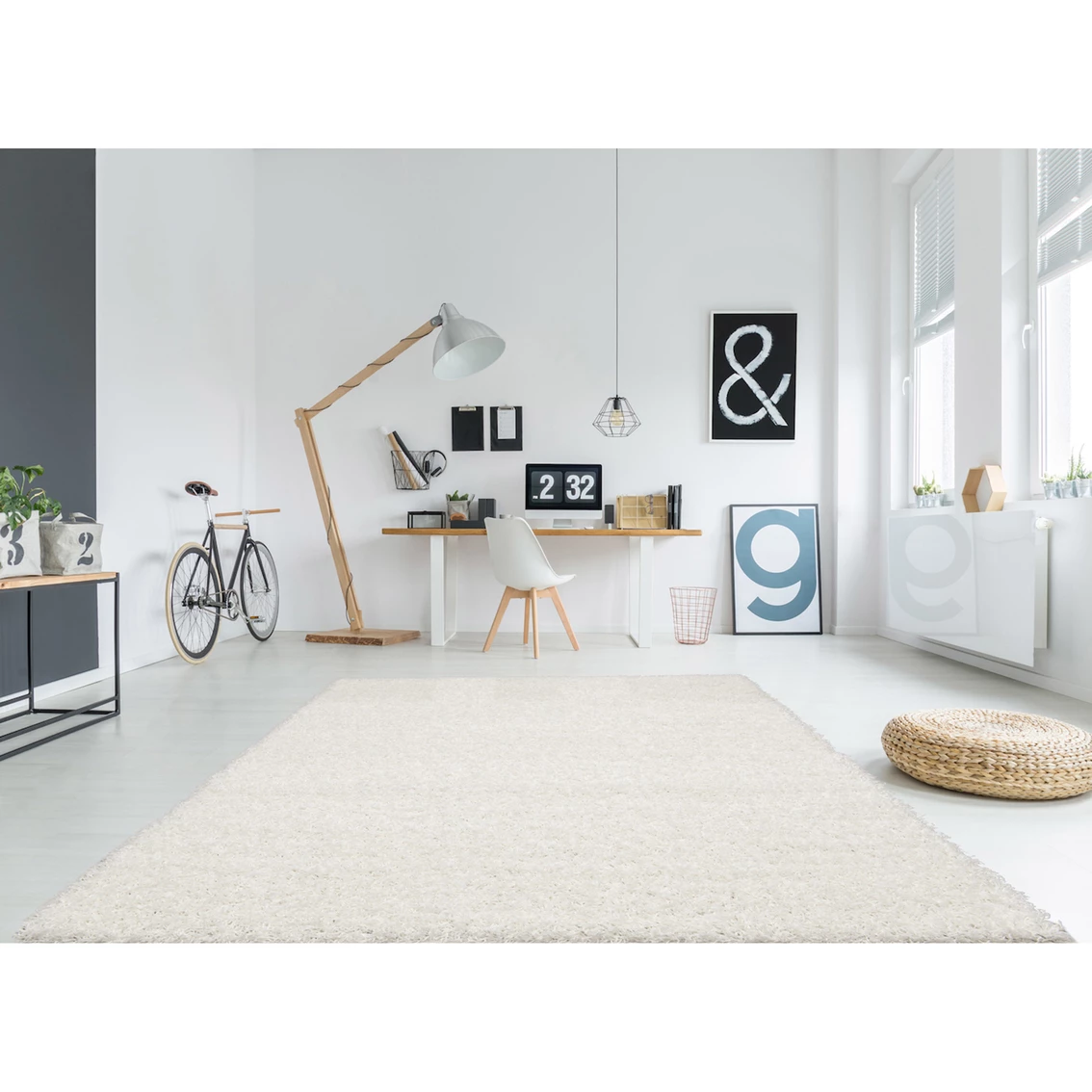 Buy ⭐ L'Baiet Jenny White Shag Rug ⌛ 4 Buy ⭐ L'Baiet Jenny White Shag Rug ⌛ - Image 2