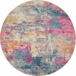 Cheap ⭐ Nourison Passion Round Abstract Rug ????