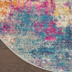 Cheap ⭐ Nourison Passion Round Abstract Rug ???? -Mohawk Home Shop unnamed file 979